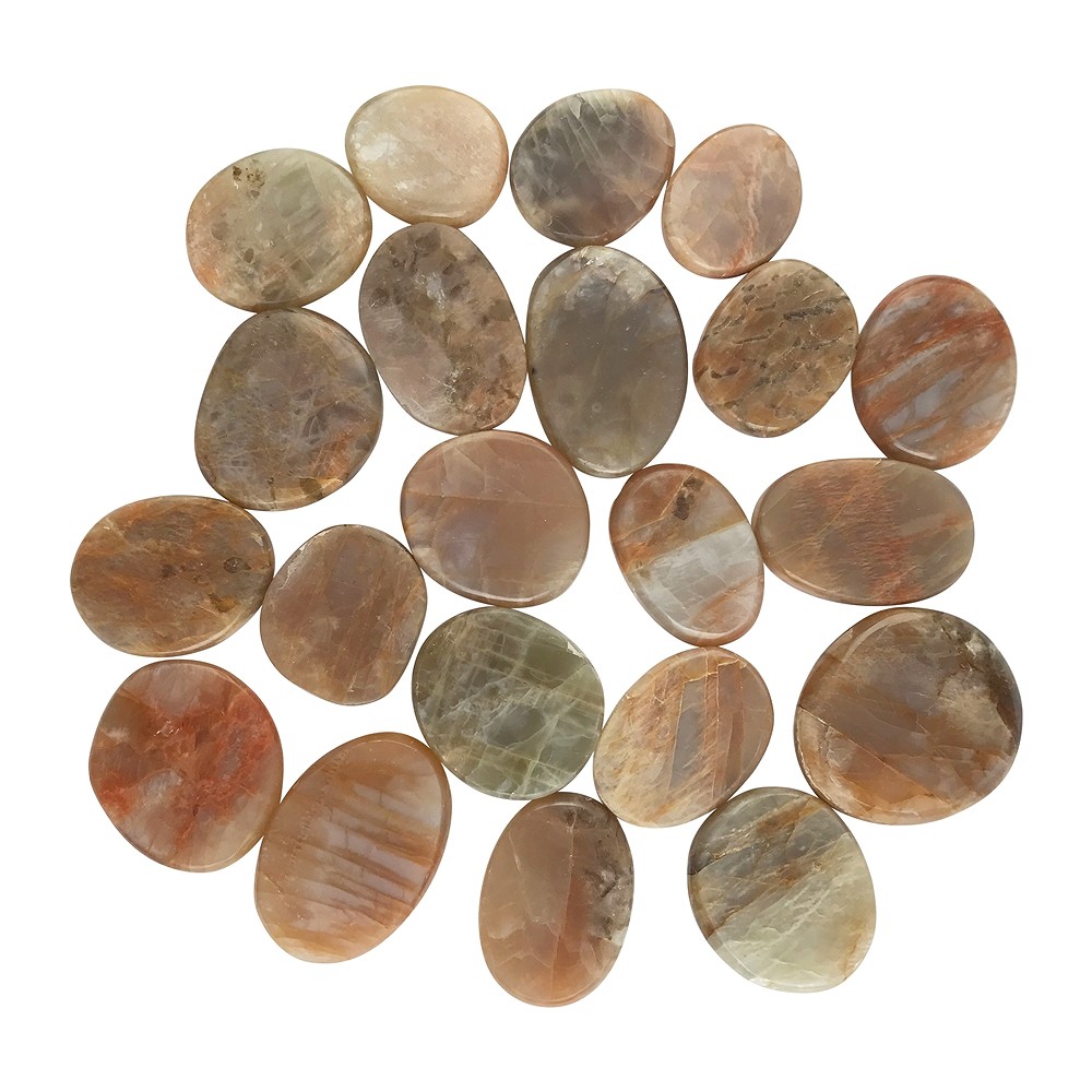 Smooth Stones Moonstone (Madagascar) | wholesaler gems, healing stones & jewelry