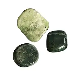 021141501 Scheibensteine Moosachat B | Mineralienhandlung Edelsteine, Heilsteine & Schmuck