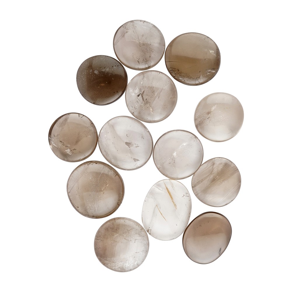 Smooth Stones Smoky Quartz (Madagascar), thick | gems, healing stones & jewelry