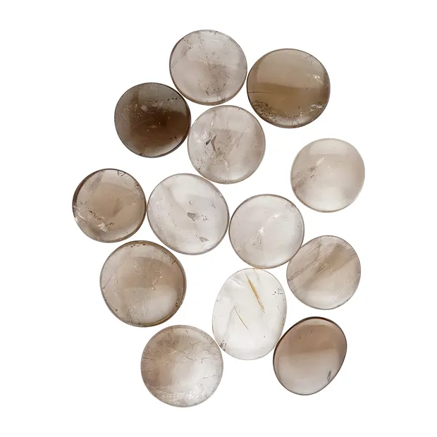 Scheibensteine Rauchquarz (Madagaskar), dick | Edelsteine, Heilsteine & Schmuck