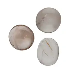 021281503 Smooth Stones Smoky Quartz (Madagascar), thick | gems, healing stones & jewelry