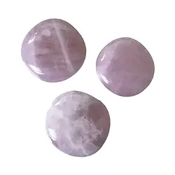 021331501 Pierres lisses Quartz rose | Pierres précieuses, pierres thérapeutiques & bijoux