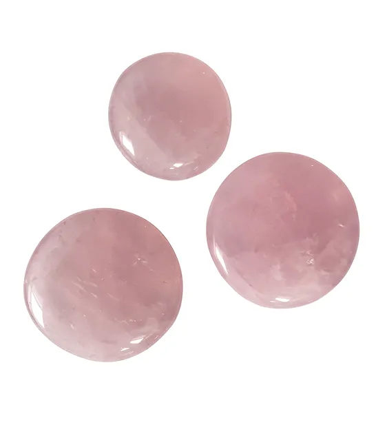 Scheibensteine Rosenquarz extra | Großhändler Edelsteine, Heilsteine & Schmuck