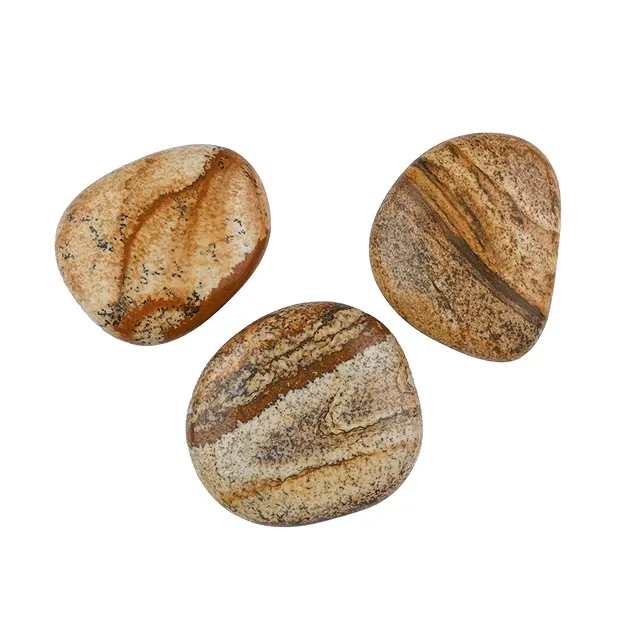 Jasper (Landscape) Smooth Stones | wholesaler gems, healing stones & jewelry