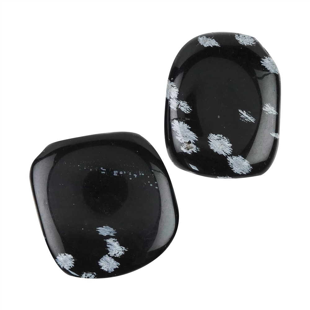 Smooth Stones Obsidian (Snowflake Obsidian) | wholesaler gems & healing stones