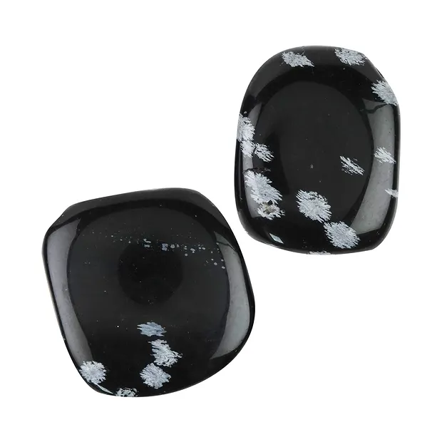 Smooth Stones Obsidian (Snowflake Obsidian) | wholesaler gems & healing stones