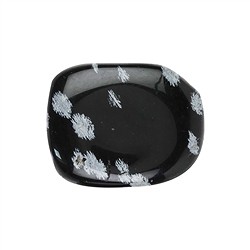 021711501 Scheibensteine Obsidian (Schneeflockenobsidian) | Marco Schreier