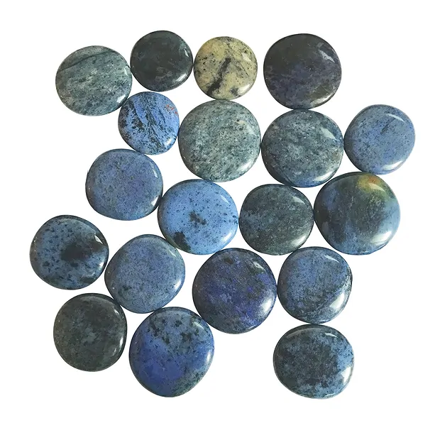 Disco de piedra dumortierita | piedras preciosas, piedras curativas y joyería