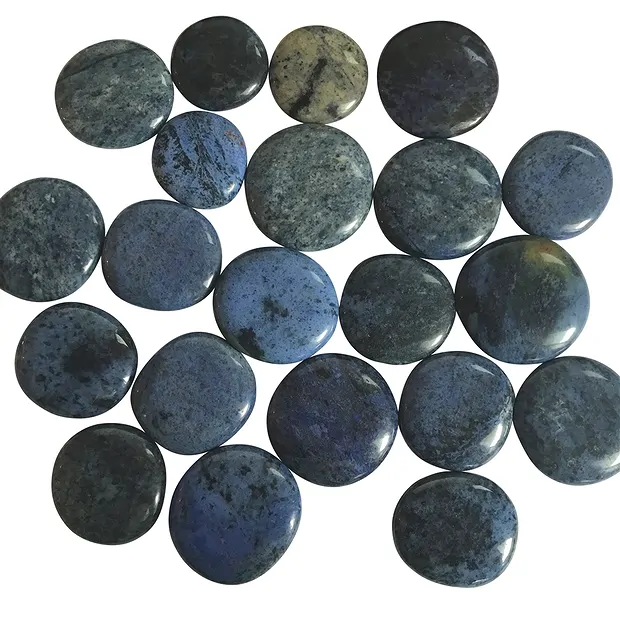 Disco de piedra dumortierita | piedras preciosas, piedras curativas y joyería