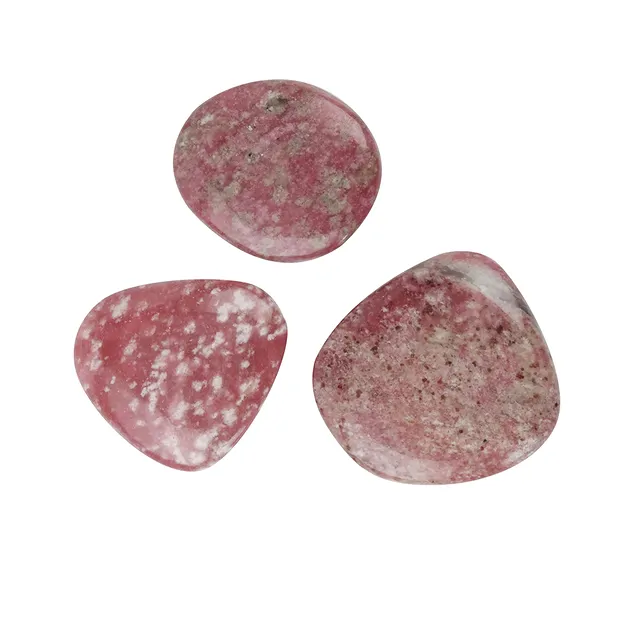 Discos de piedra de Thulita | piedras preciosas, piedras curativas y joyería