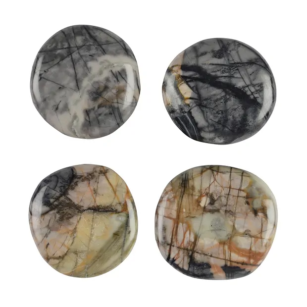 Smooth Stone Picasso Marble | Schreier wholesale; gems, healing stones & jewelry