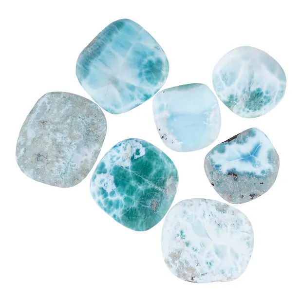 Larimar Disco de piedra | tienda de piedras preciosas, piedras curativas y joyas