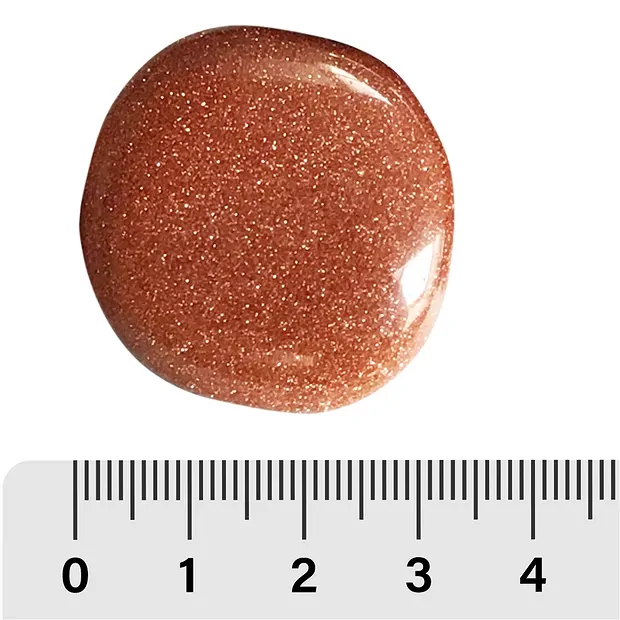 Scheibensteine Goldfluss braun (synth. Glas) | Edelsteine, Heilsteine & Schmuck