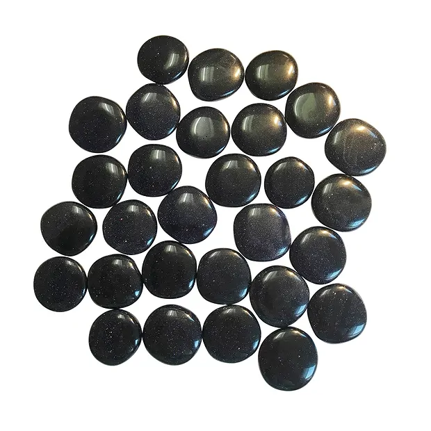 Scheibensteine Goldfluß violett (synth. Glas) | Edelsteine, Heilsteine & Schmuck