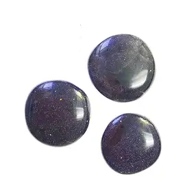 Scheibensteine Goldfluß violett (synth. Glas) | Edelsteine, Heilsteine & Schmuck
