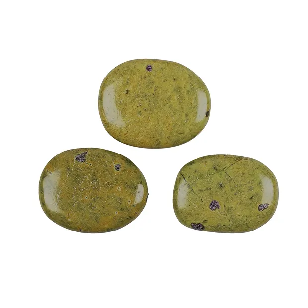 Smooth Stone Stichtit in Serpentine extra | wholesaler gems & healing stones