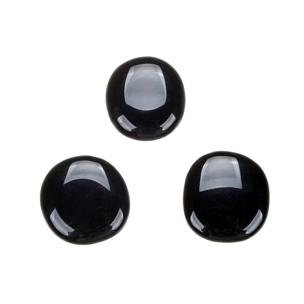 Smooth Stones Obsidian (black) | minerals trade - gems, healing stones & jewelry