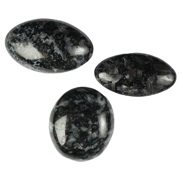 Trommelsteine Gabbro (Mystic Merlinite), 5,5 - 7,0cm (Jumbo) | Marco Schreier