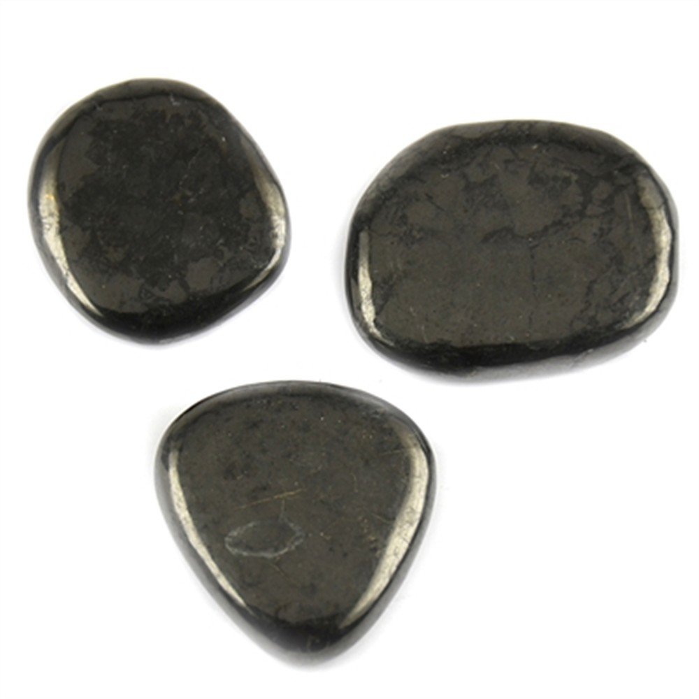 Pietra disco di Shungite | Ingrosso Schreier; gemme, pietre curative e gioielli