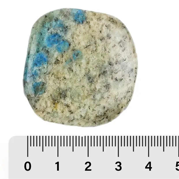 Smooth Stone K2 (Azurite in Gneiss) | wholesaler gems, healing stones & jewelry