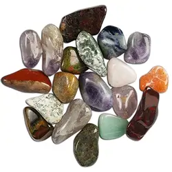 0300002 Bunte Mischung Trommelsteine,  30 - 40mm (XL), Afrika, 1kg | Marco Schreier