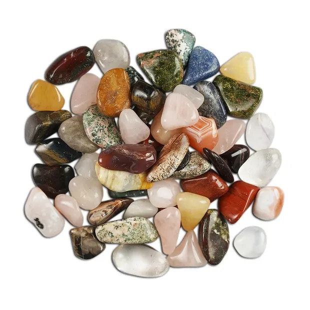 Bunte Mischung Trommelsteine, 25 - 30mm (L), Afrika, 1kg | Marco Schreier
