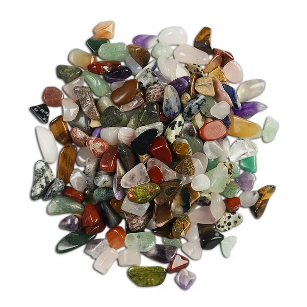 Bunte Mischung Trommelsteine, 14 - 16mm (B1), Afrika, 1kg | Marco Schreier
