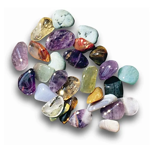 Bunte Mischung Trommelsteine, 06 - 11mm (B3), Afrika, 1kg | Marco Schreier