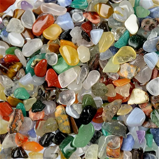 Colorful mixture of Tumbled Stones, 04 - 09mm long (C1), Africa, 1kg | Marco Schreier