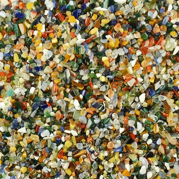 Bunte Mischung Trommelsteine,  01 - 02mm lang (C3), Afrika, 1kg | Marco Schreier