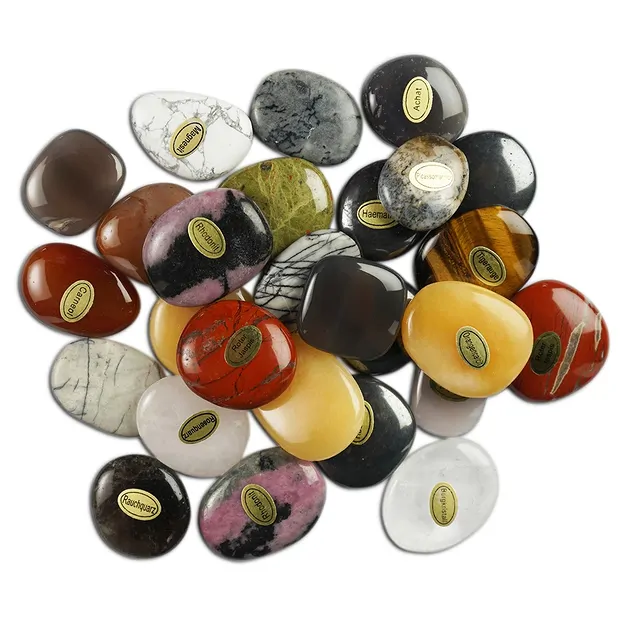 Bunte Mischung Scheibensteine (1kg/VE) | Edelsteine, Heilsteine & Schmuck-Handel