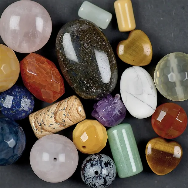 Paquete de anudado en cadena creativo (25 piezas de piedra mezcladas) | Marco Schreier