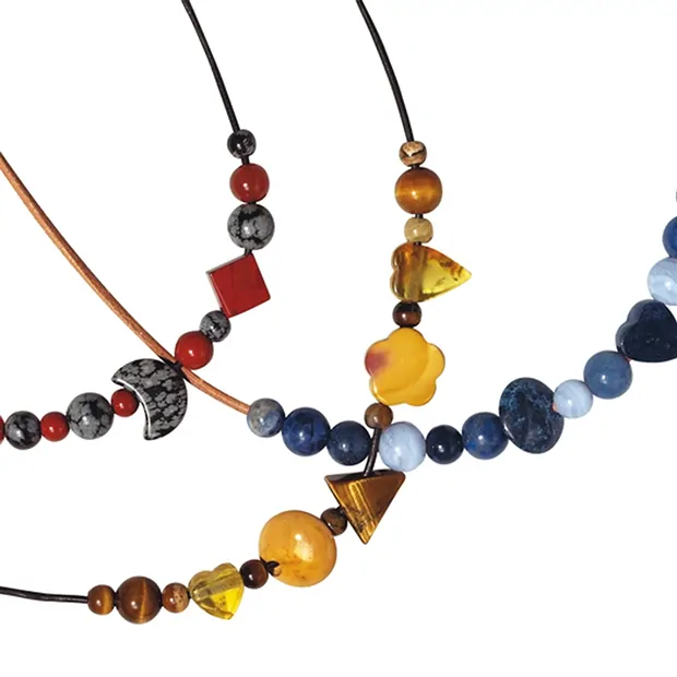 100 mixed choker parts, approx. 10 - 15mm | wholesaler gems & healing stones