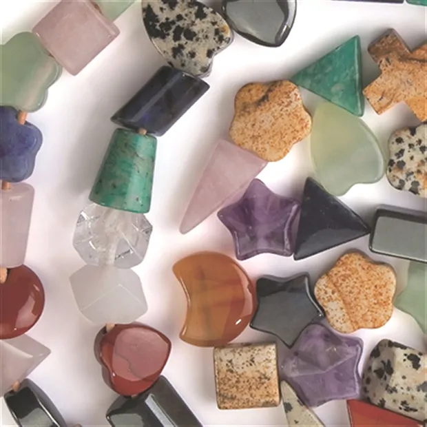 100 gemischte Halsreifteile, ca. 15 - 20mm | GH Edelsteine, Heilsteine & Schmuck