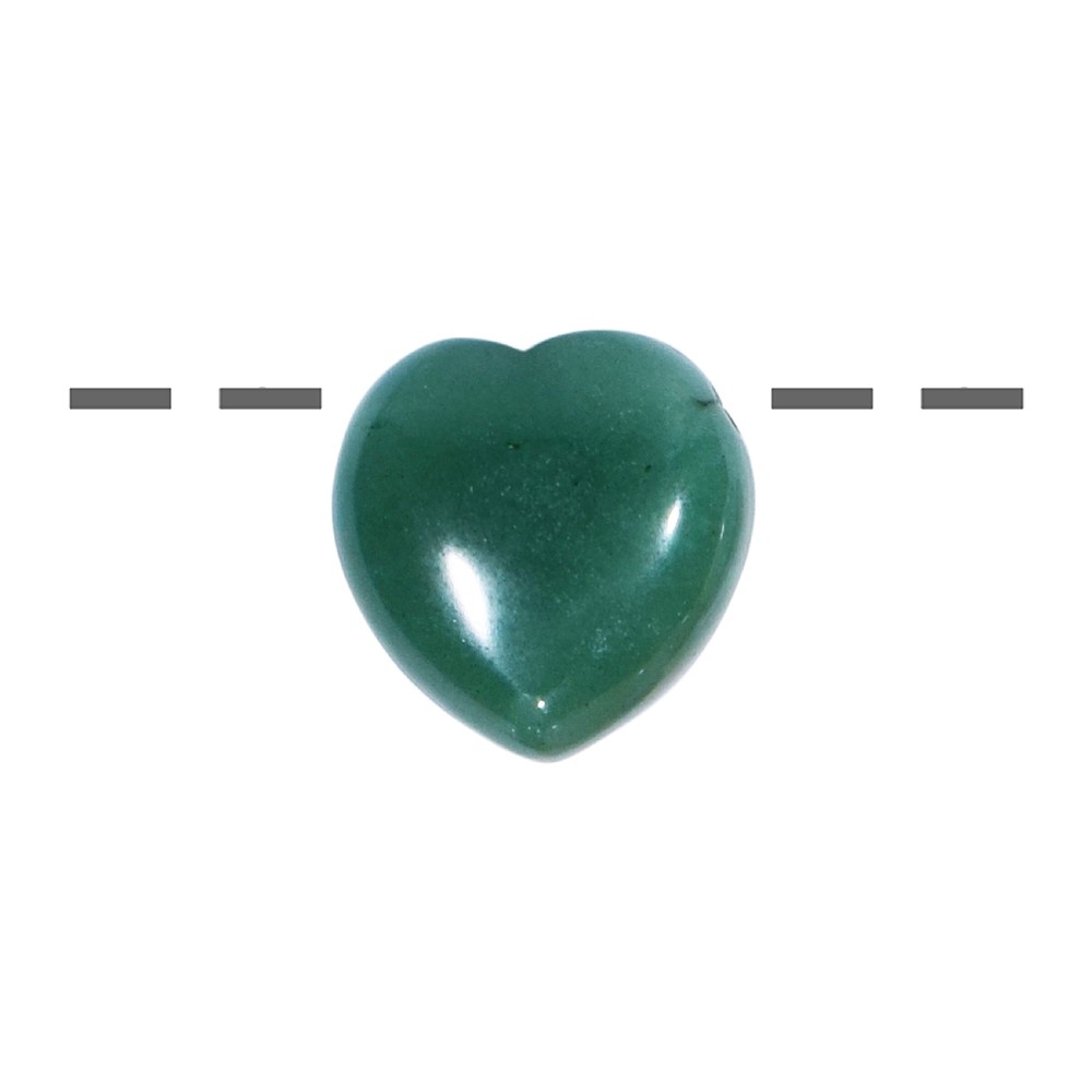 25 puffy hearts drilled, 2.5 cm, mixed stone types | Marco Schreier