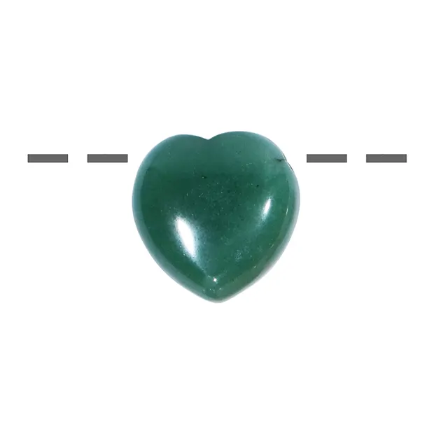 25 puffy hearts drilled, 2.5 cm, mixed stone types | Marco Schreier