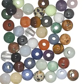 50 sfere miste forate, 06 mm | gemme, pietre curative e gioielli all'ingrosso