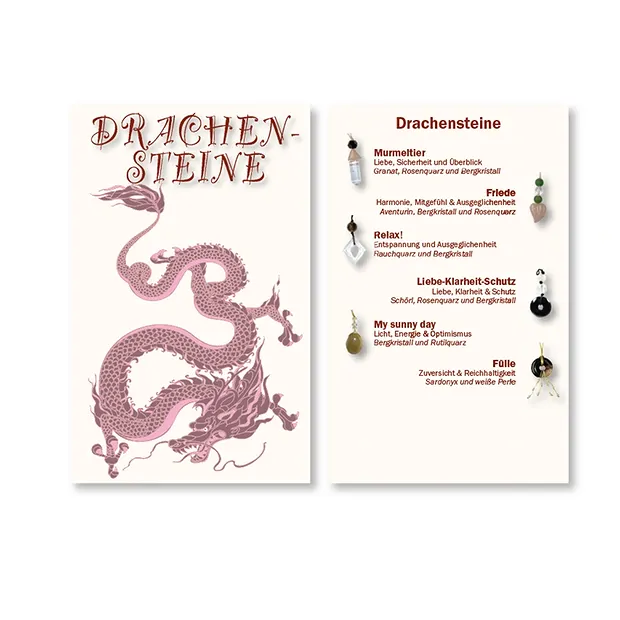 Drachenstein-Anhänger "Liebe-Klarheit-Schutz" | Edelsteine, Heilsteine & Schmuck