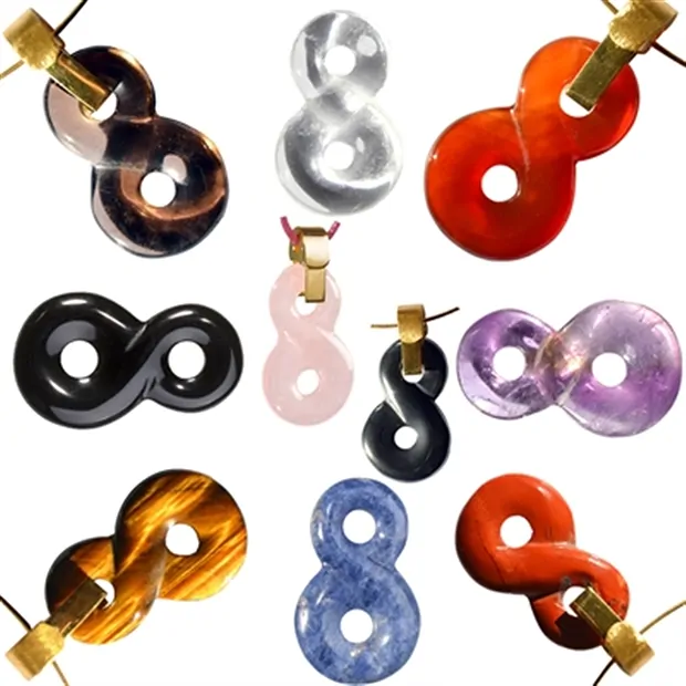 Infinity" choker set (10 pcs./ PU) | wholesaler gems, healing stones & jewelry
