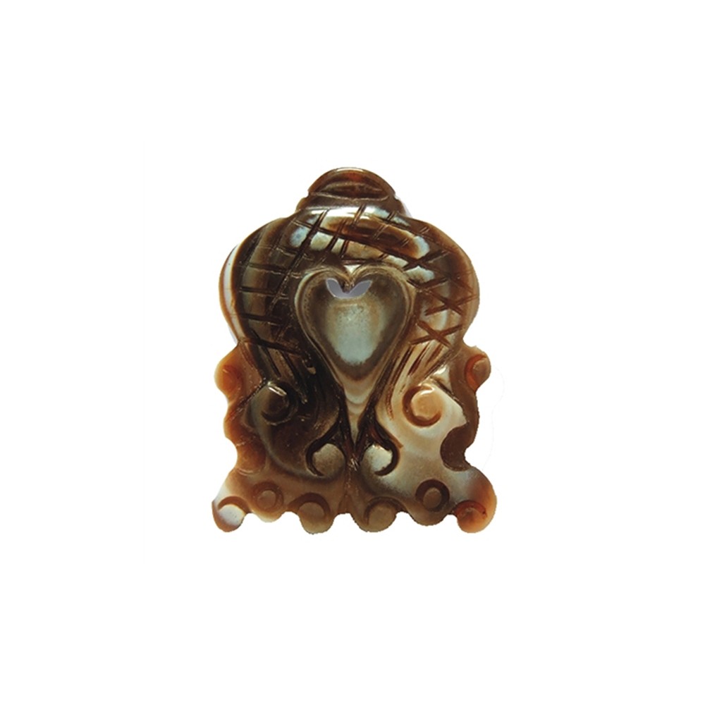 Pendentif Agate "Grass Dragon", 4,0cm | Marco Schreier