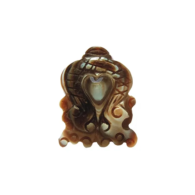 Pendentif Agate "Grass Dragon", 4,0cm | Marco Schreier