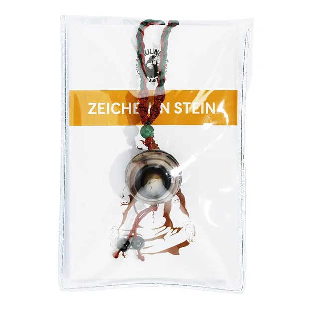 Amulet Shiva's Eye smooth, with insert in pouch | gems, healing stones & jewelry