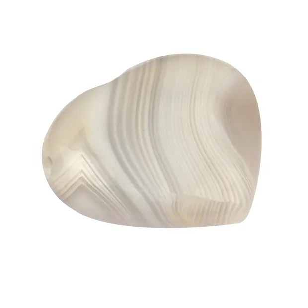 Agata cuore (a bande) forata, 3,0 cm | grossista gemme e pietre curative
