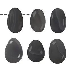 0400193002 Pierre roulée Agate (grise) percée | Marco Schreier