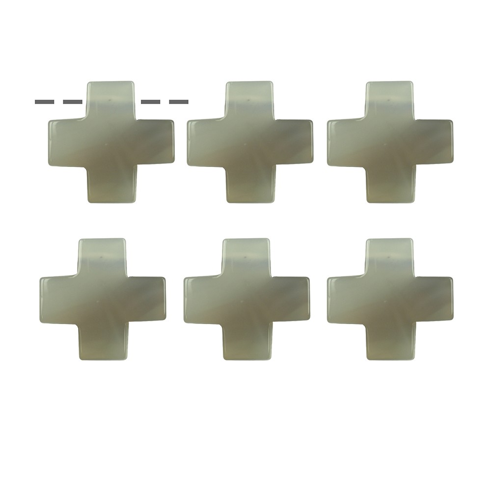 Kreuz Achat gebohrt, 3,0cm (6 St./VE) | Edelsteine, Heilsteine & Schmuck-Handel