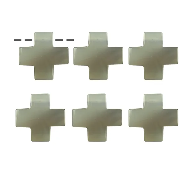 Kreuz Achat gebohrt, 3,0cm (6 St./VE) | Edelsteine, Heilsteine & Schmuck-Handel
