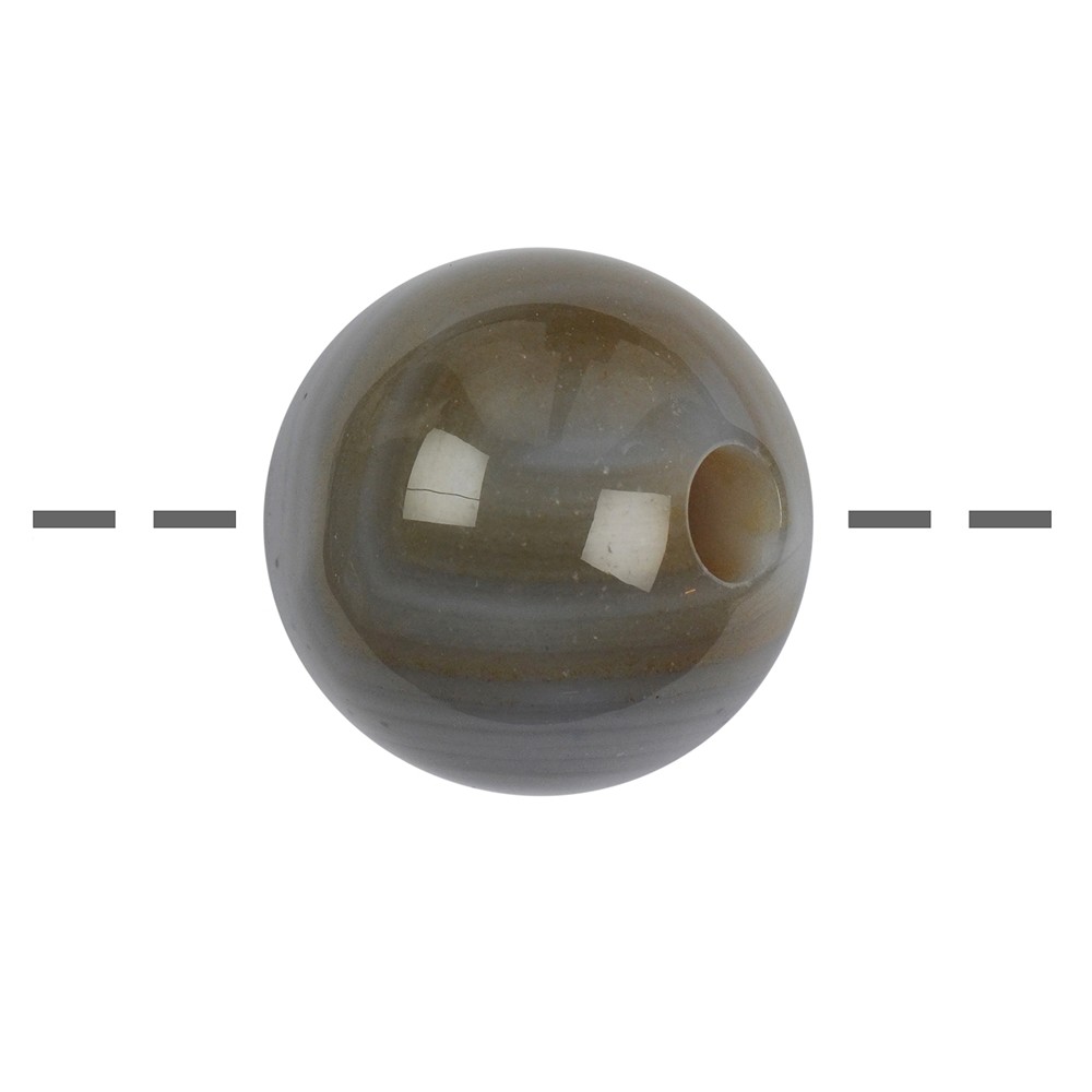 Boule Agate percée, 25mm | Pierres précieuses, pierres thérapeutiques & bijoux