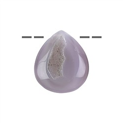 0400195103 Agata forata a goccia (agata druzy), 5cm | grossista gemme e pietre curative