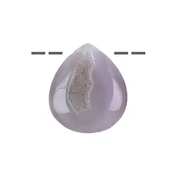0400195103 Tropfen Achat (Druzyachat) gebohrt, 5cm | GH Edelsteine, Heilsteine & Schmuck