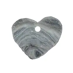 0400196072 Heart Agate druse front drilled, 2,5 - 3,0cm | wholesaler gems & healing stones